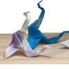 Two Origami sea dragons